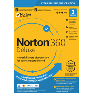 Norton 360 Delux 3 Device 1 Year