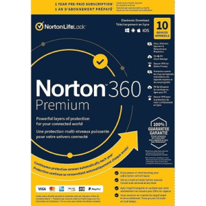 Norton 360 Premium – 1-Year / 10-Device